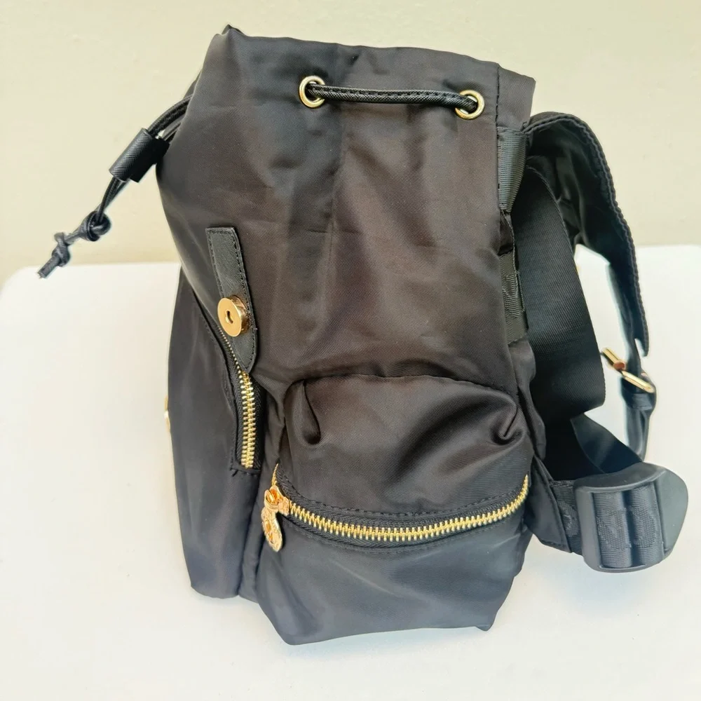 🎒Valentino Orlandi Black Backpack with Gold Accents 🎒✨ - Picture 13 of 16